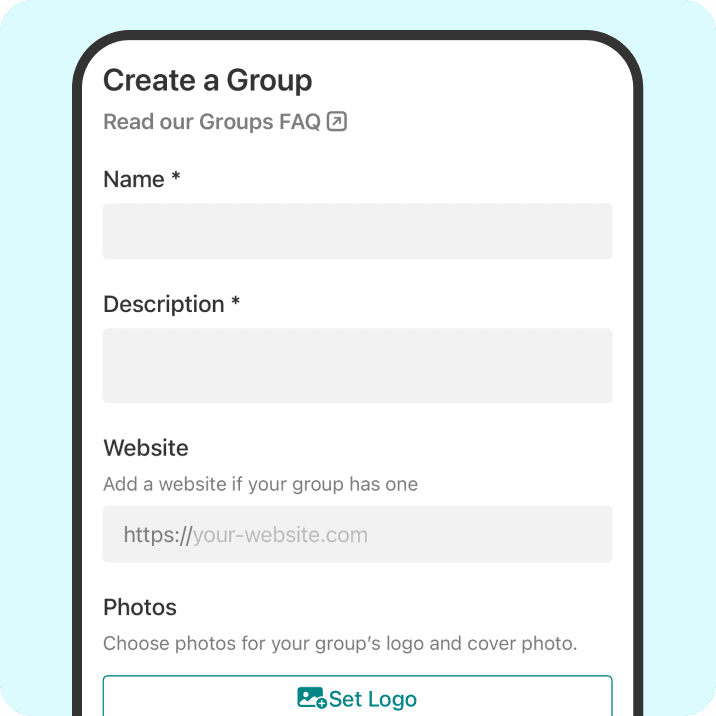 1. Create a free group page