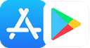App Store and Google Play