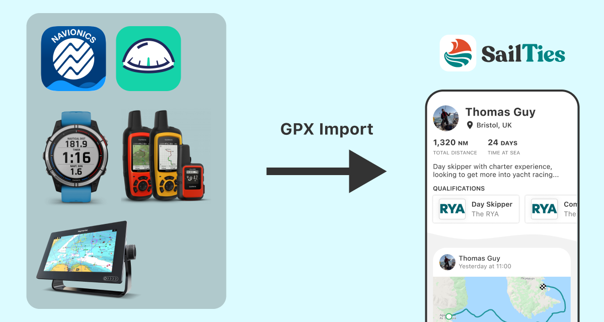 How To: Import GPX files to SailTies