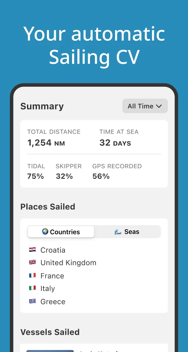 SailTies App Screenshot